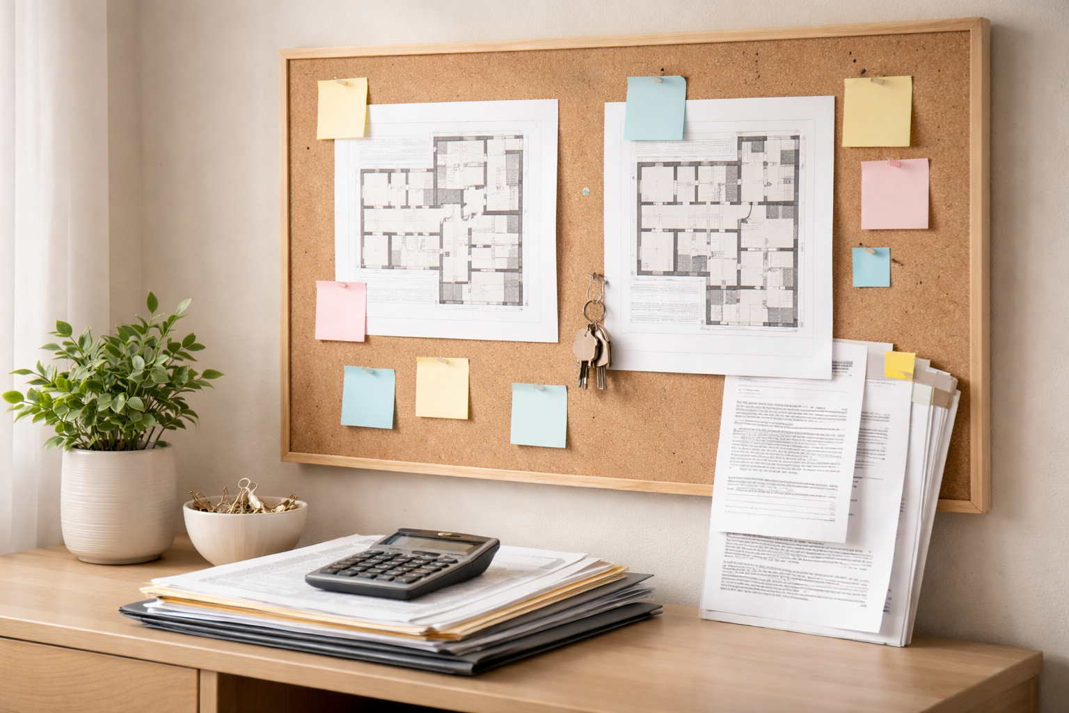 תוכניות דירה וחישובים כהכנה לבחירת משכנתא