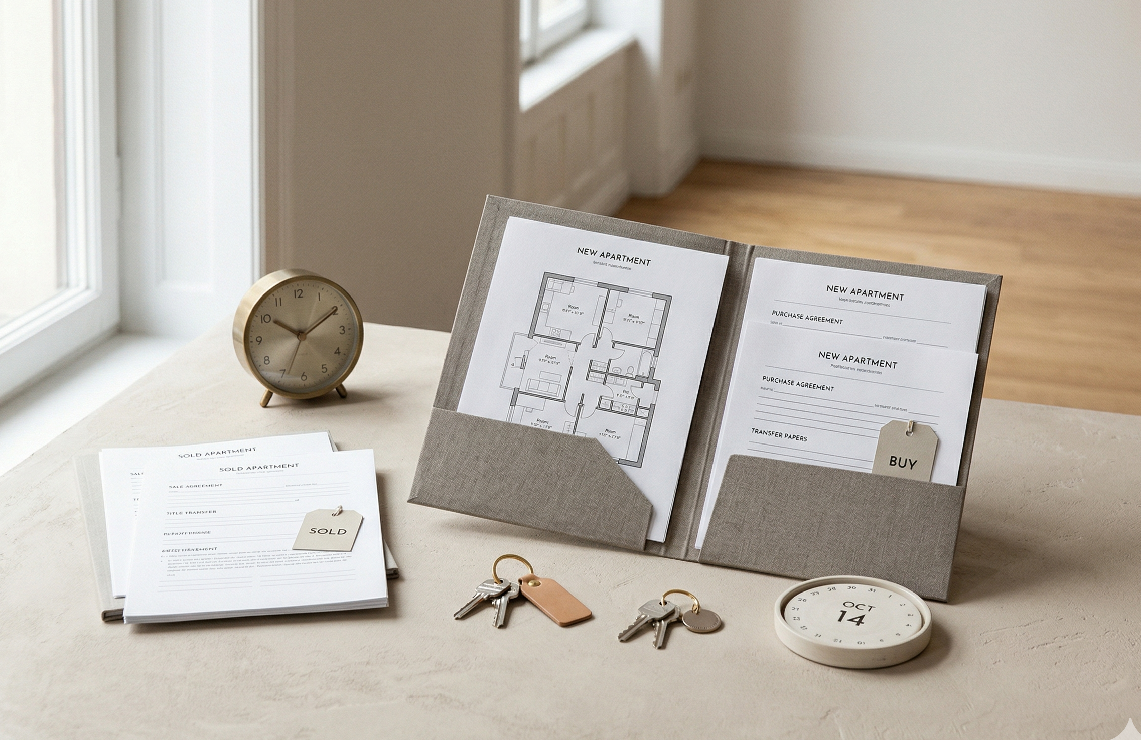 מסמכים בעת מכירת דירה אחת ורכישת דירה אחרת במקביל